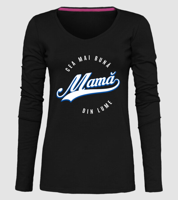 Cea mai bună MAMĂ din lume model negru pe tricou