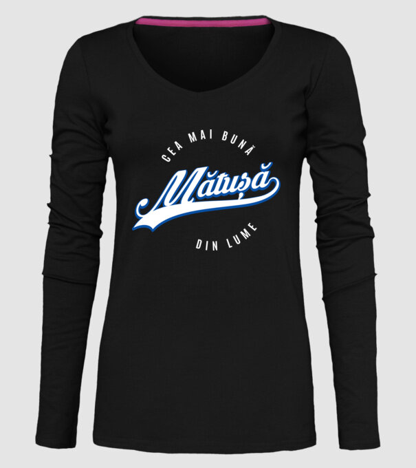 Cea mai bună MĂTUȘĂ din lume model negru pe tricou