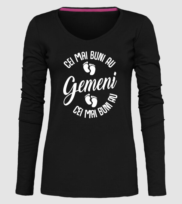 Cei mai buni au gemeni model negru pe tricou