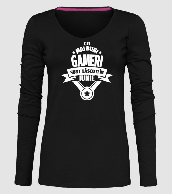 Cei mai buni gameri sunt născuți în iunie model negru pe tricou