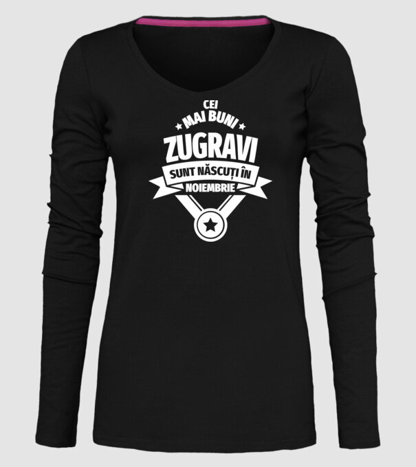 Cei mai buni zugravi sunt născuți în Noiembrie model negru pe tricou