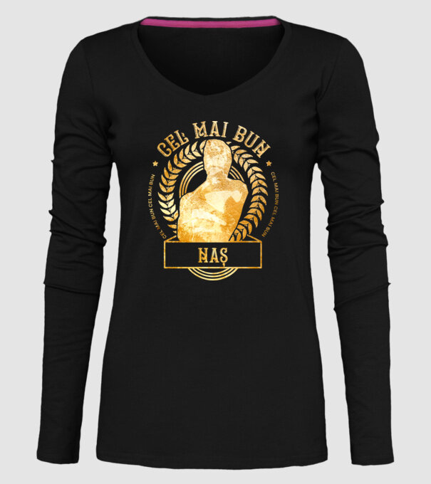 Cel mai bun naș model negru pe tricou