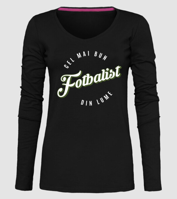 Cel mai bun Fotbalist din lume model negru pe tricou