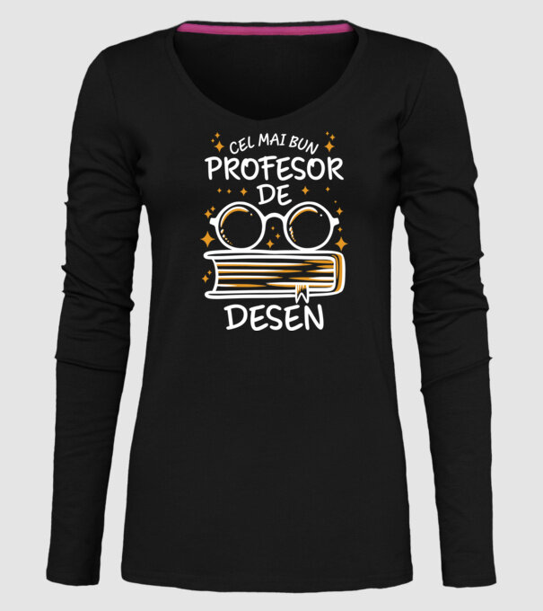 Cel mai bun profesor de desen model negru pe tricou