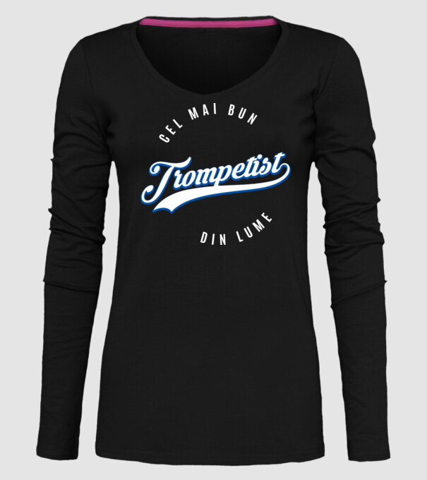 Cel mai bun trompetist din lume model negru pe tricou