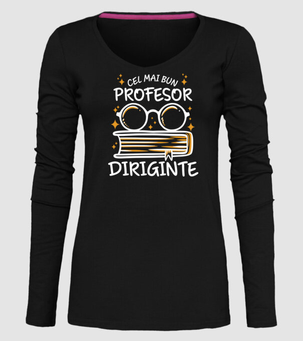 Cel mai profesor diriginte model negru pe tricou