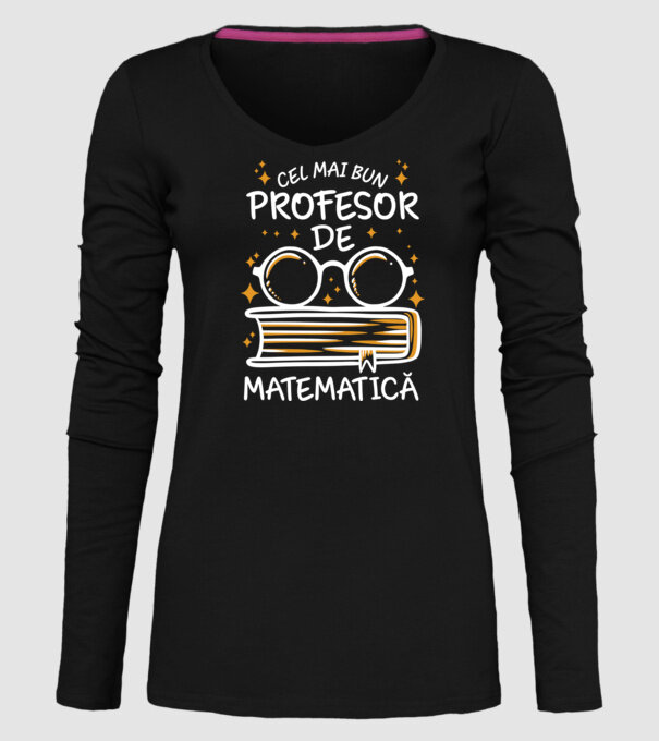 Cel mai profesor matematică model negru pe tricou