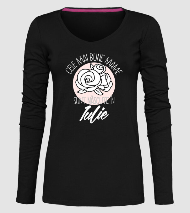 Cele mai bune mame sunt născute în Iulie model negru pe tricou
