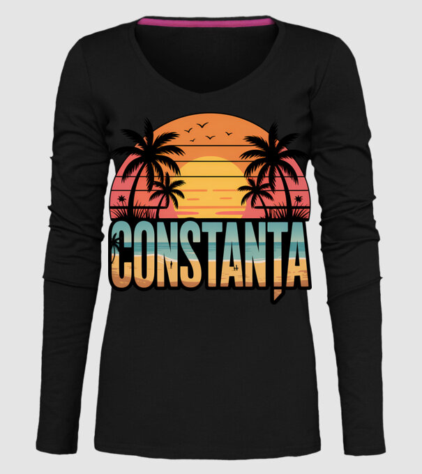 Constanța model negru pe tricou