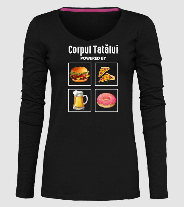 Corpul Tatălui model negru pe tricou
