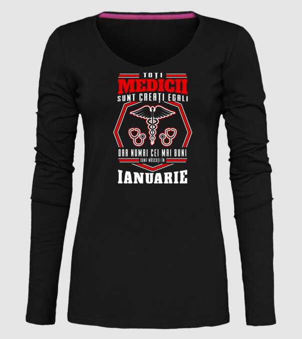 Toți Medicii sunt Creati egali ianuarie model negru pe tricou