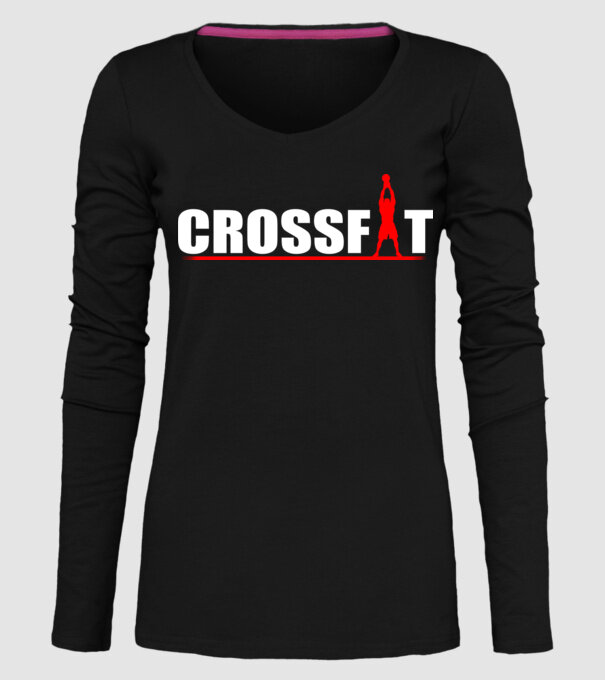 Crossfit model negru pe tricou