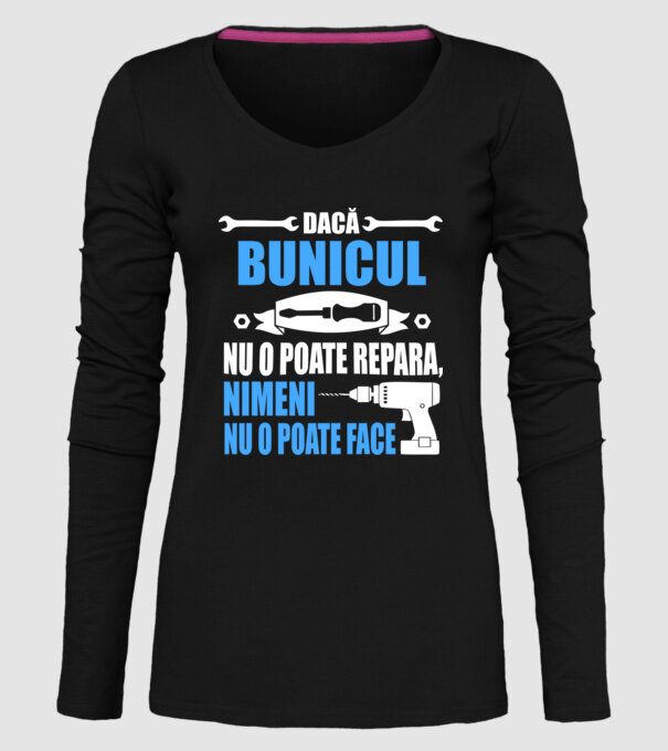 Dacă bunicul nu o poate repara, nimeni nu o poate face model negru pe tricou