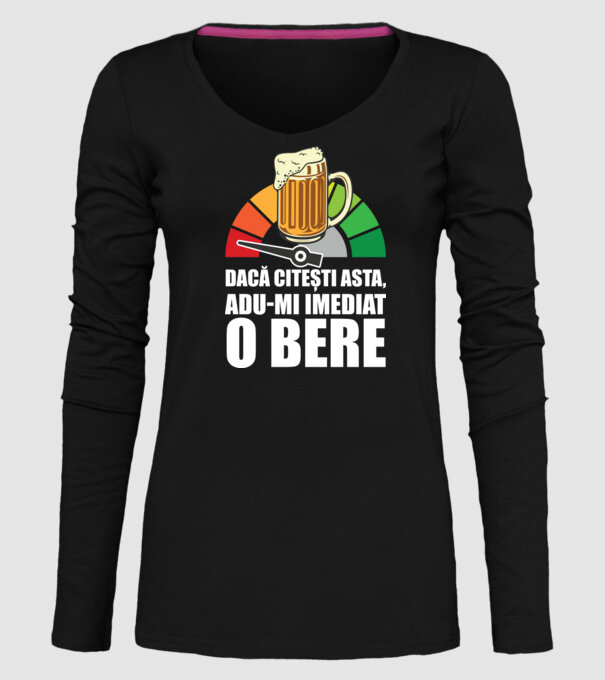 dacă citești asta, adu-mi imediat o bere model negru pe tricou