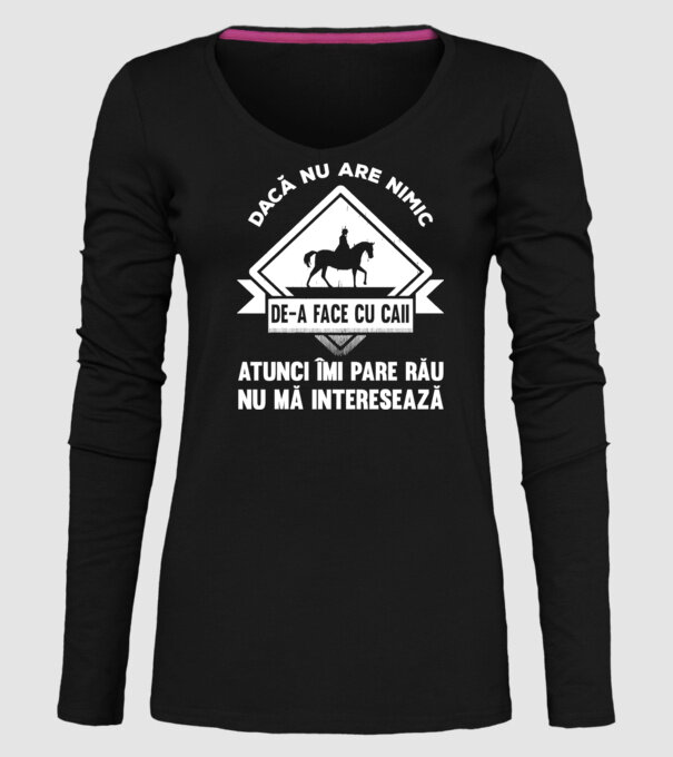 dacă nu are nimic de-a face cu caii, atunci îmi pare rău, nu mă interesează model negru pe tricou