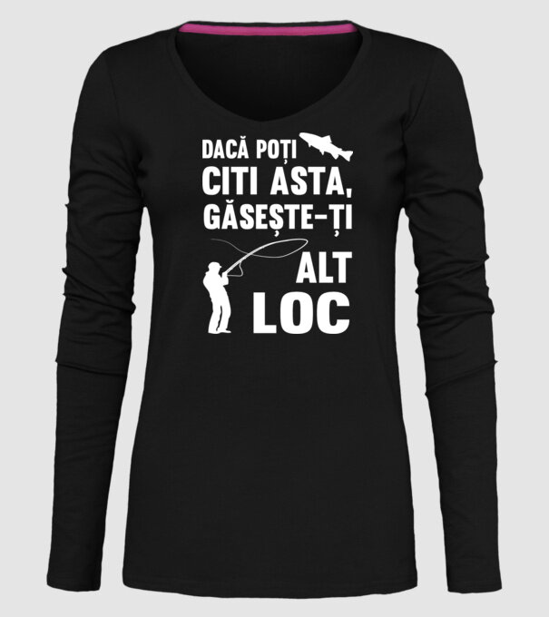 Dacă poți citi asta, găsește-ți alt loc model negru pe tricou