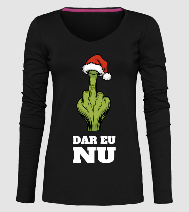 Dar eu NU Negru model negru pe tricou