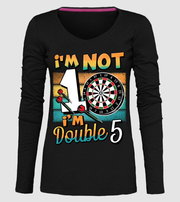 Darts Birthday 10 years old model negru pe tricou