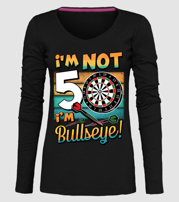 Darts Birthday 50 years old model negru pe tricou
