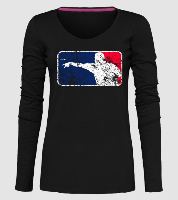 Darts League Destroy model negru pe tricou
