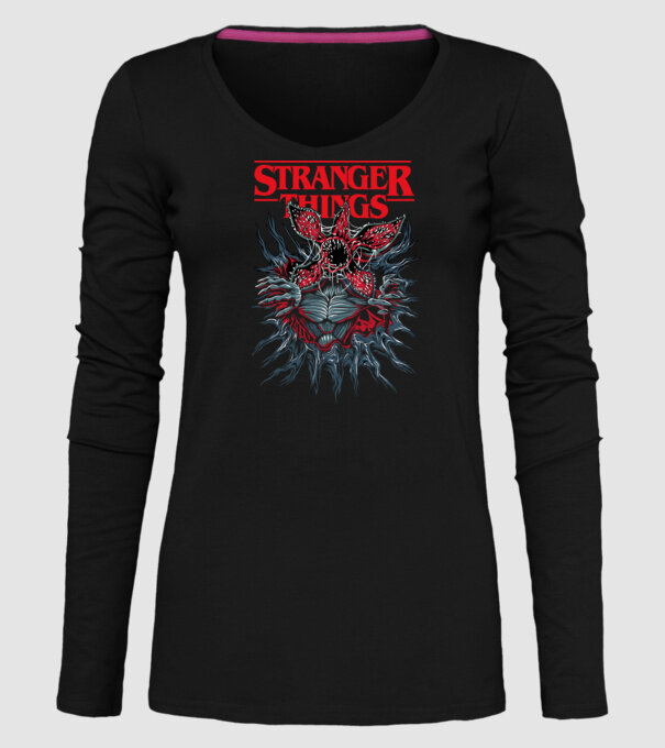 DEMOGORGON model negru pe tricou