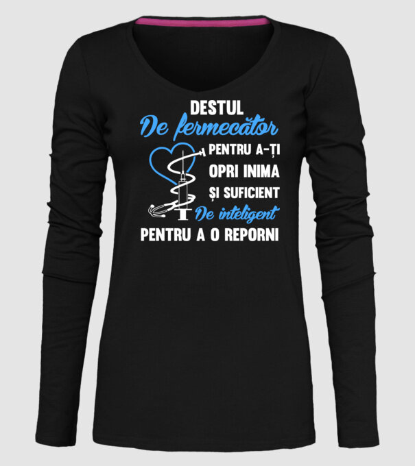 Destul de fermecător pentru a-ți opri inima și suficient de inteligent pentru a o reporni model negru pe tricou