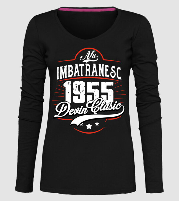 Devin Clasic - 1955 model negru pe tricou