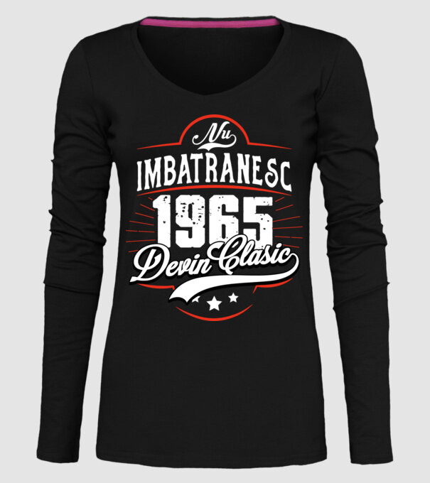 Devin Clasic - 1965 model negru pe tricou