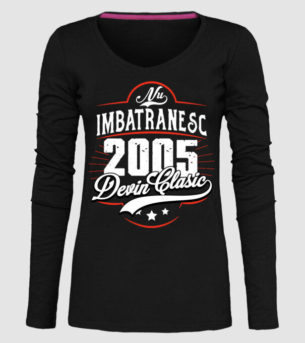 Devin Clasic - 2005 model negru pe tricou