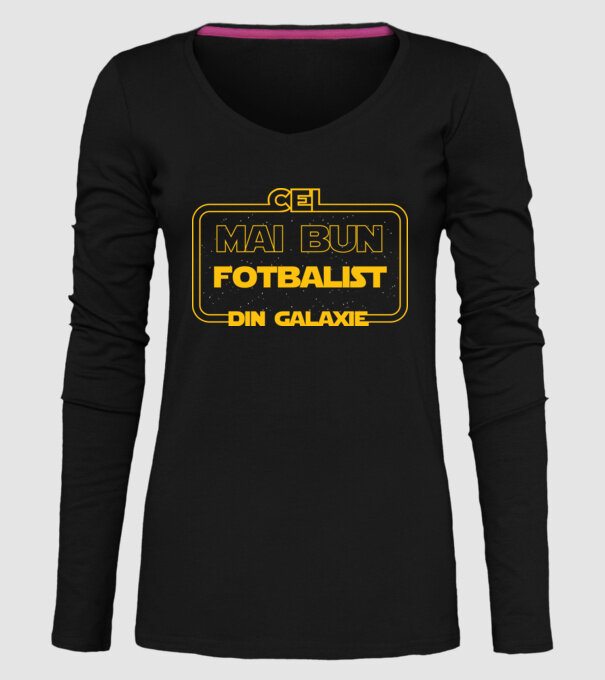 Cel mai bun fotbalist din galaxie model negru pe tricou