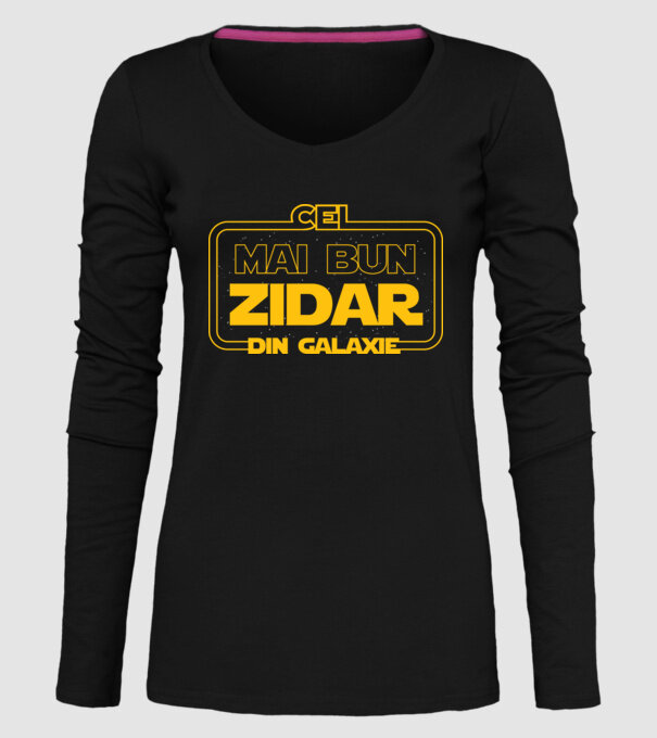 Cel mai bun zidar din galaxie model negru pe tricou