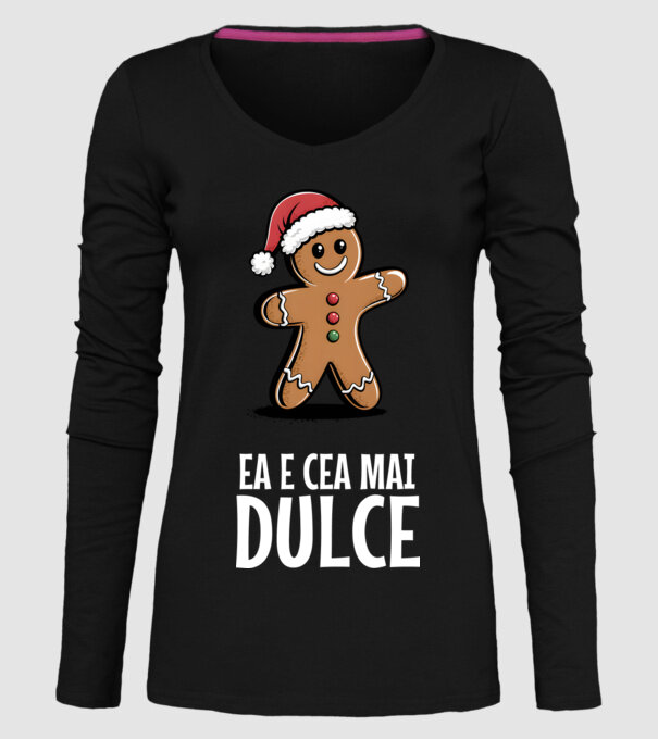 Ea e cea mai dulce Negru model negru pe tricou