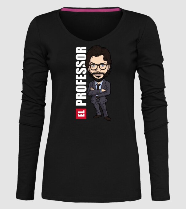 el professor drawing model negru pe tricou