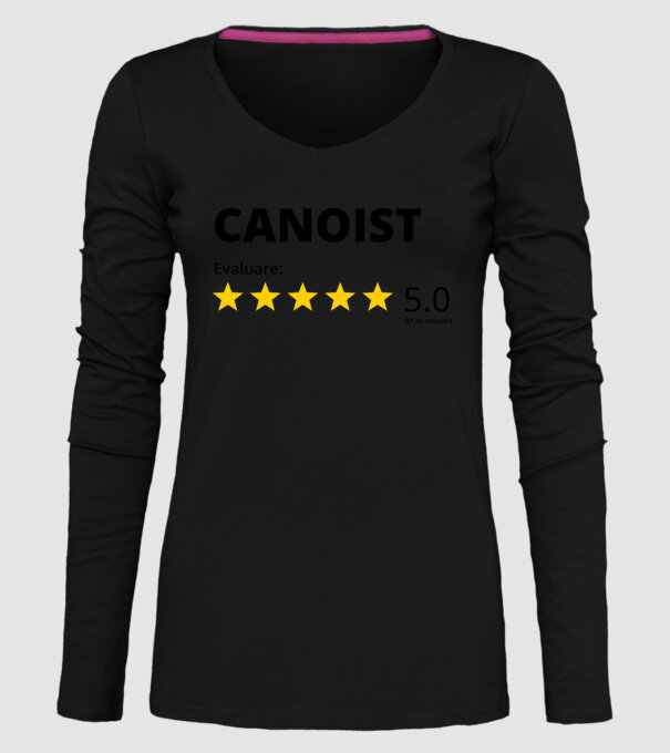 Evaluare 5 CANOIST model negru pe tricou
