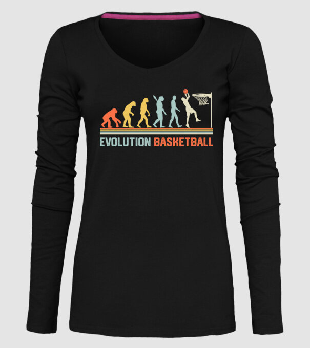 Evolution basketball model negru pe tricou
