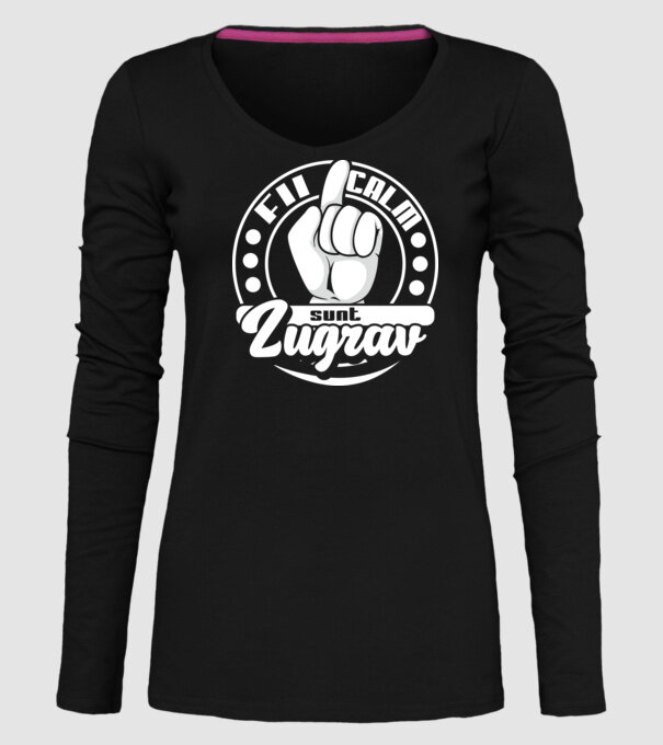 Fii calm... sunt zugrav model negru pe tricou