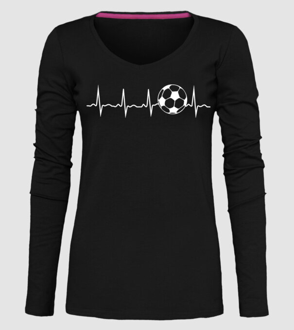 Fotbal heartbeat model negru pe tricou