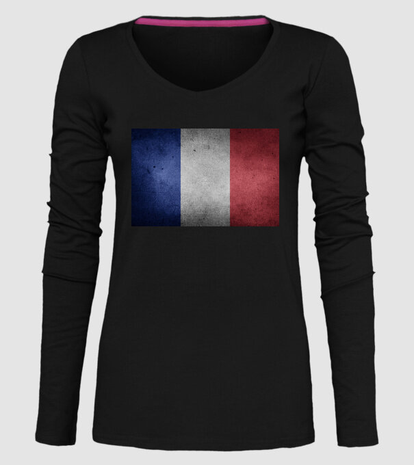 FRANCE model negru pe tricou
