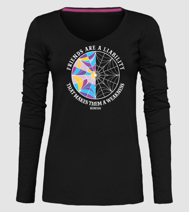 Friends are liability model negru pe tricou