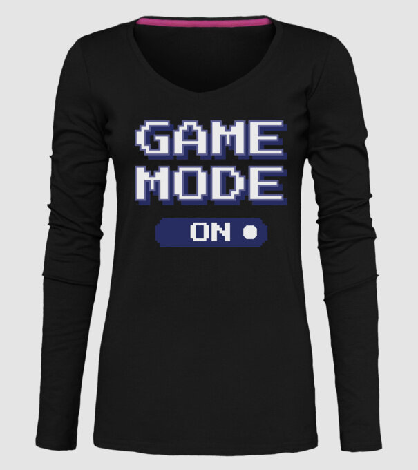 Gamer - Game mode on model negru pe tricou