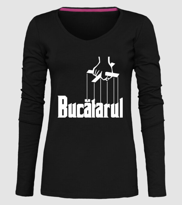 Bucătarul model negru pe tricou