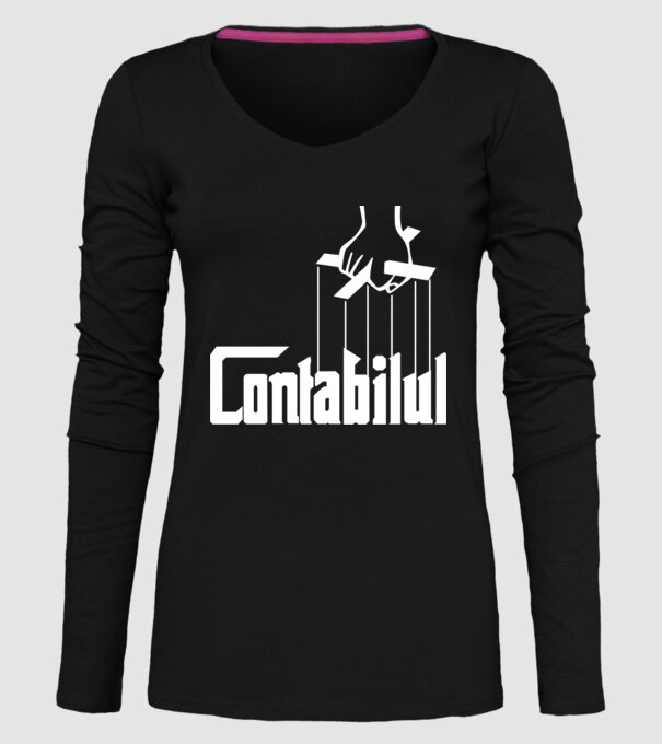 Contabilul model negru pe tricou