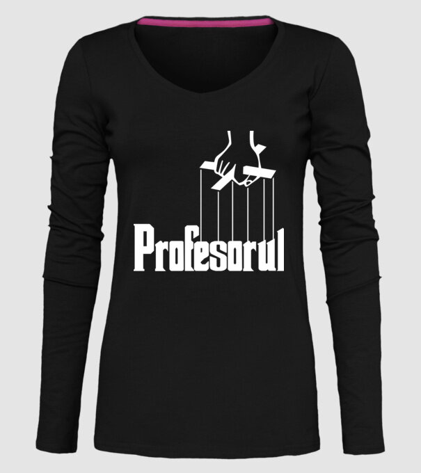 Profesorul model negru pe tricou
