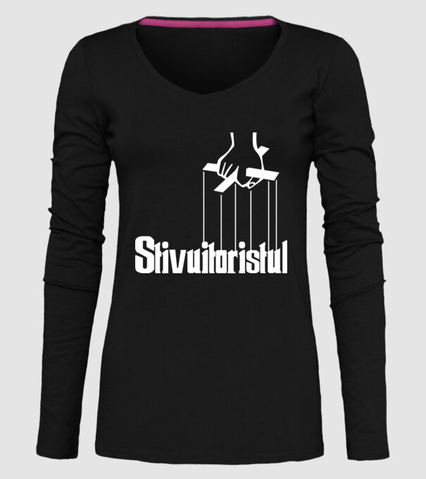 Stivuitoristul model negru pe tricou