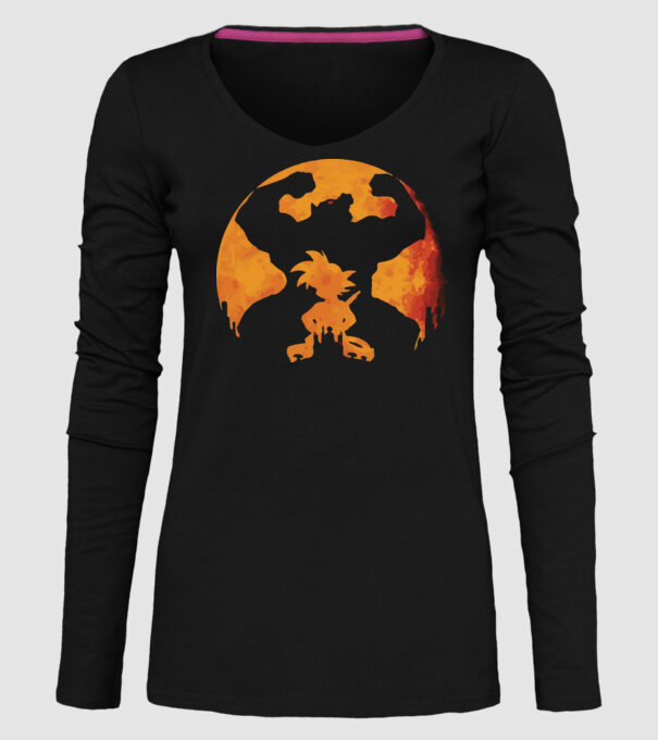goku sunset model negru pe tricou
