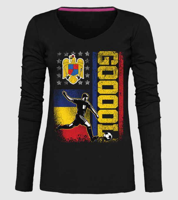 GOOOL model negru pe tricou