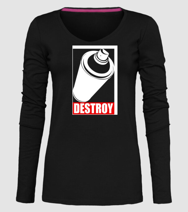Graffiti model negru pe tricou