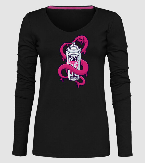 Graffiti model negru pe tricou