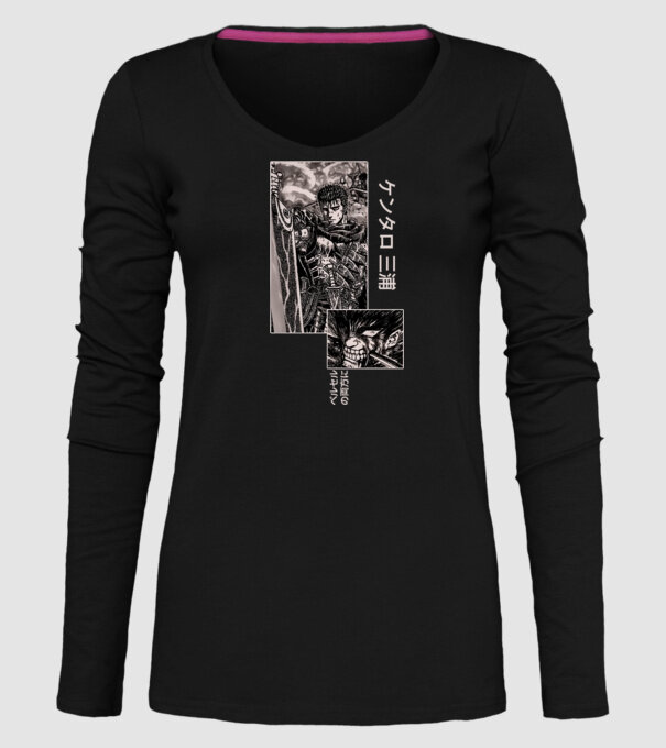 Guts Berserk model negru pe tricou