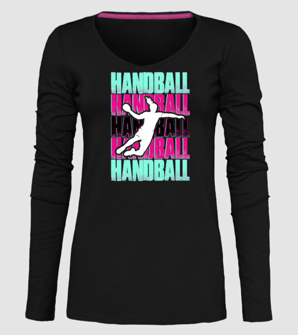 handball model negru pe tricou